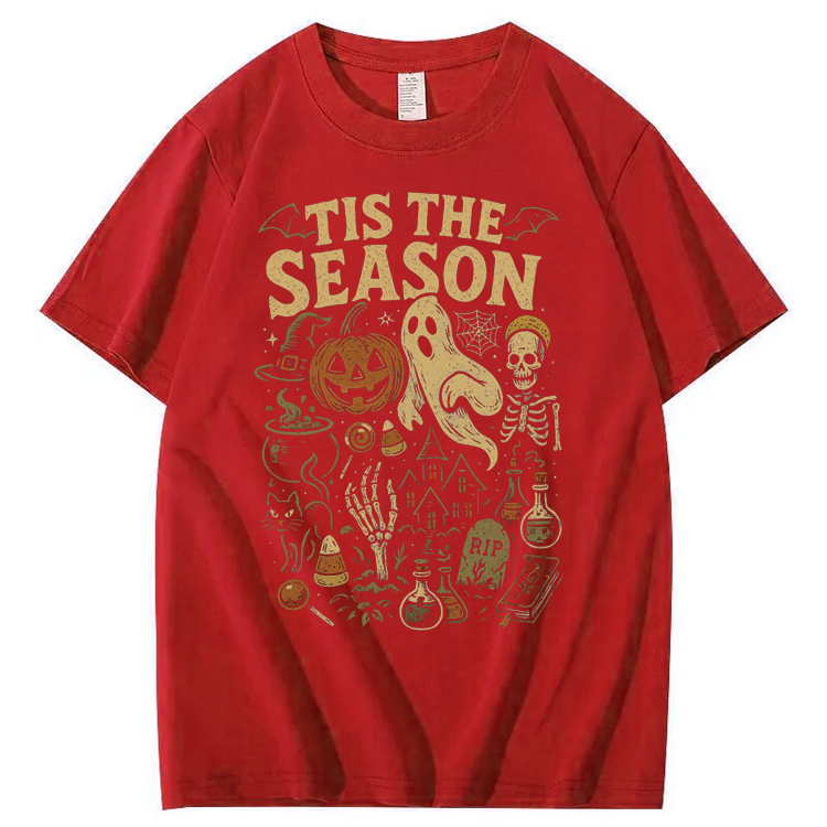 Tis The Season  Pattern100% Cotton T-Shirt