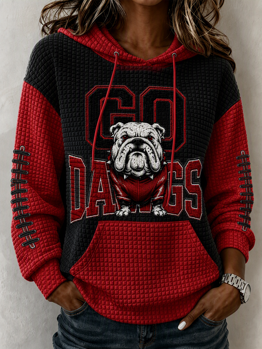 Women's Football Print Sweatshirt
