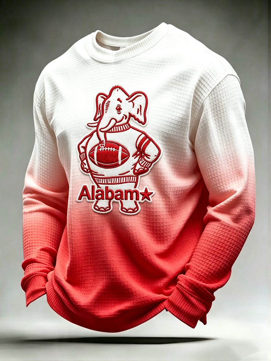 Men'S Rugby Printed Waffle T-Shirt