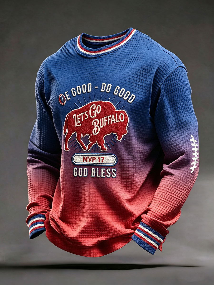 Men's American football long sleeved T-shirt