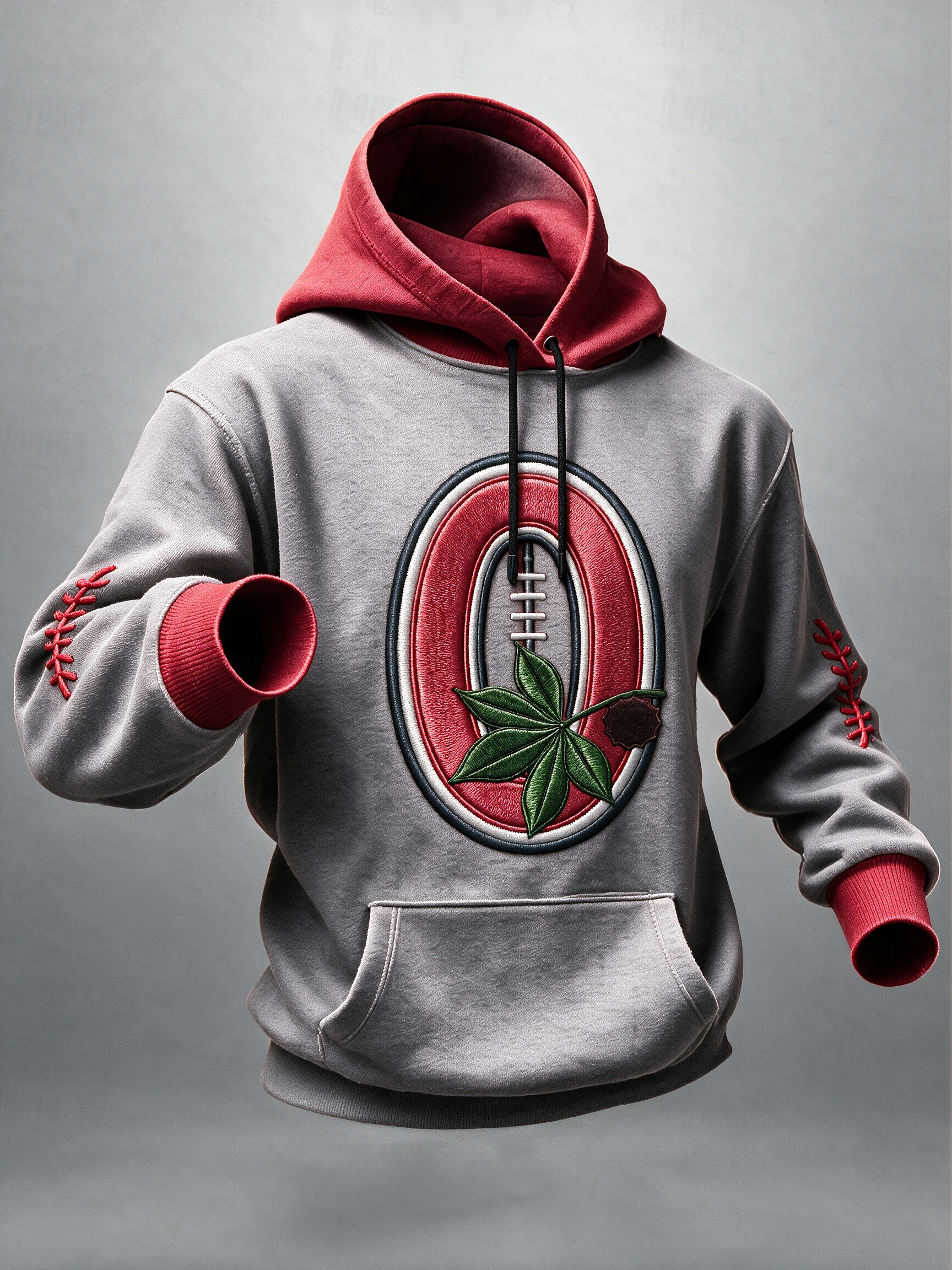 Men's American football hooded sweatshirt