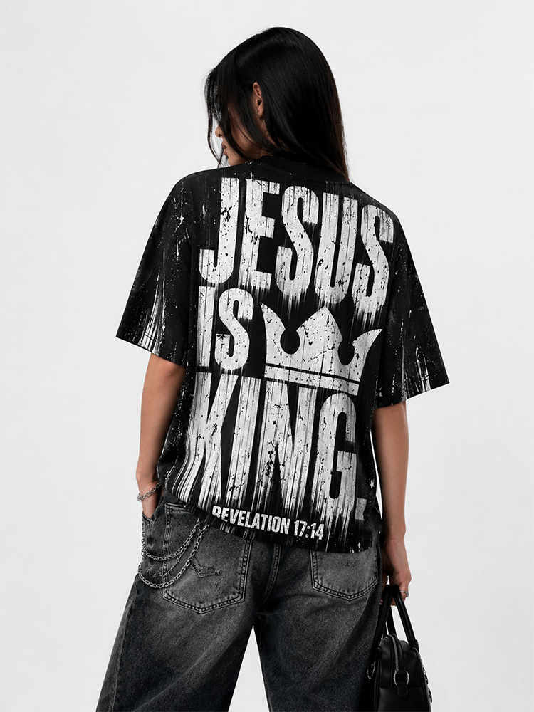 Crown Statement Eco Oversized Graphic Tees · GRS Certified