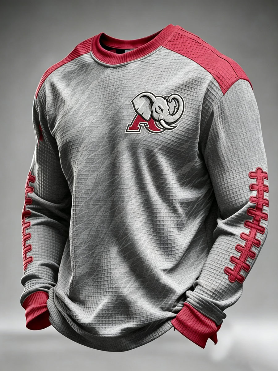 Men's Rugby Pattern Waffle T-shirt