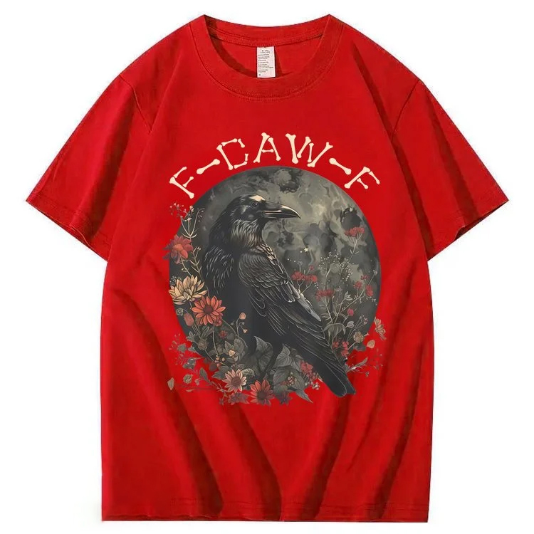 F-Caw-F Crow Raven 100% Cotton T-Shirt