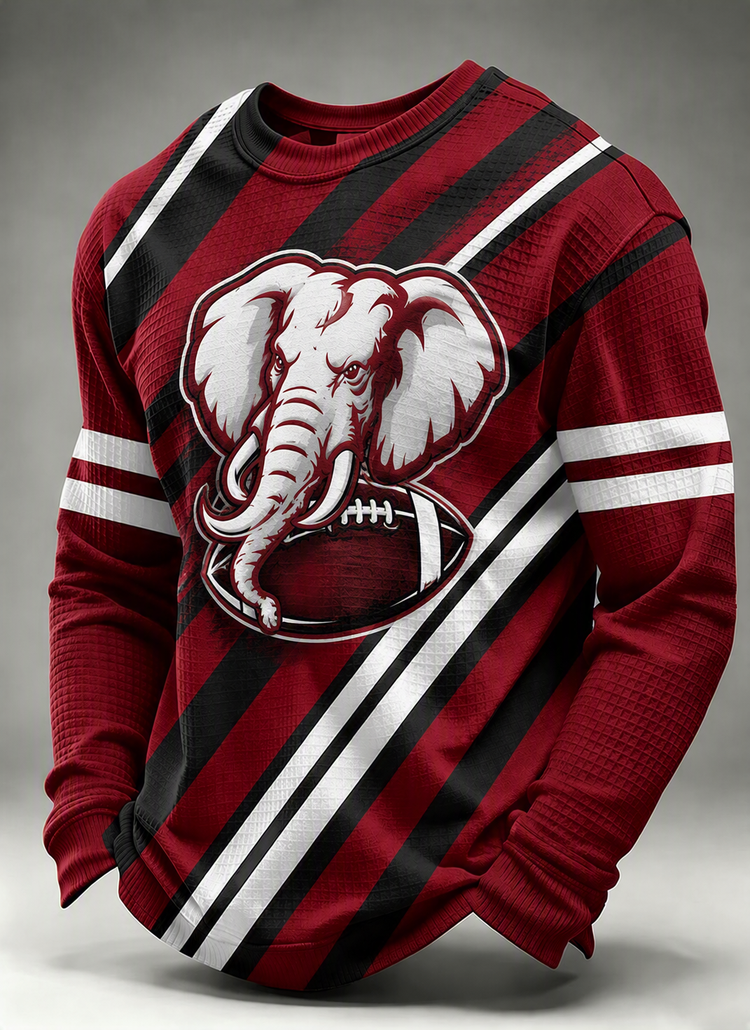 Men's Rugby Pattern Waffle T-shirt