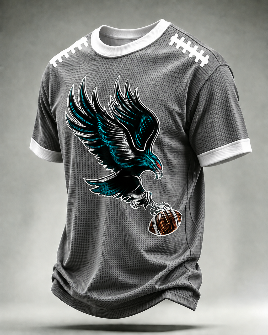 Men'S Football Print Waffle T-Shirt