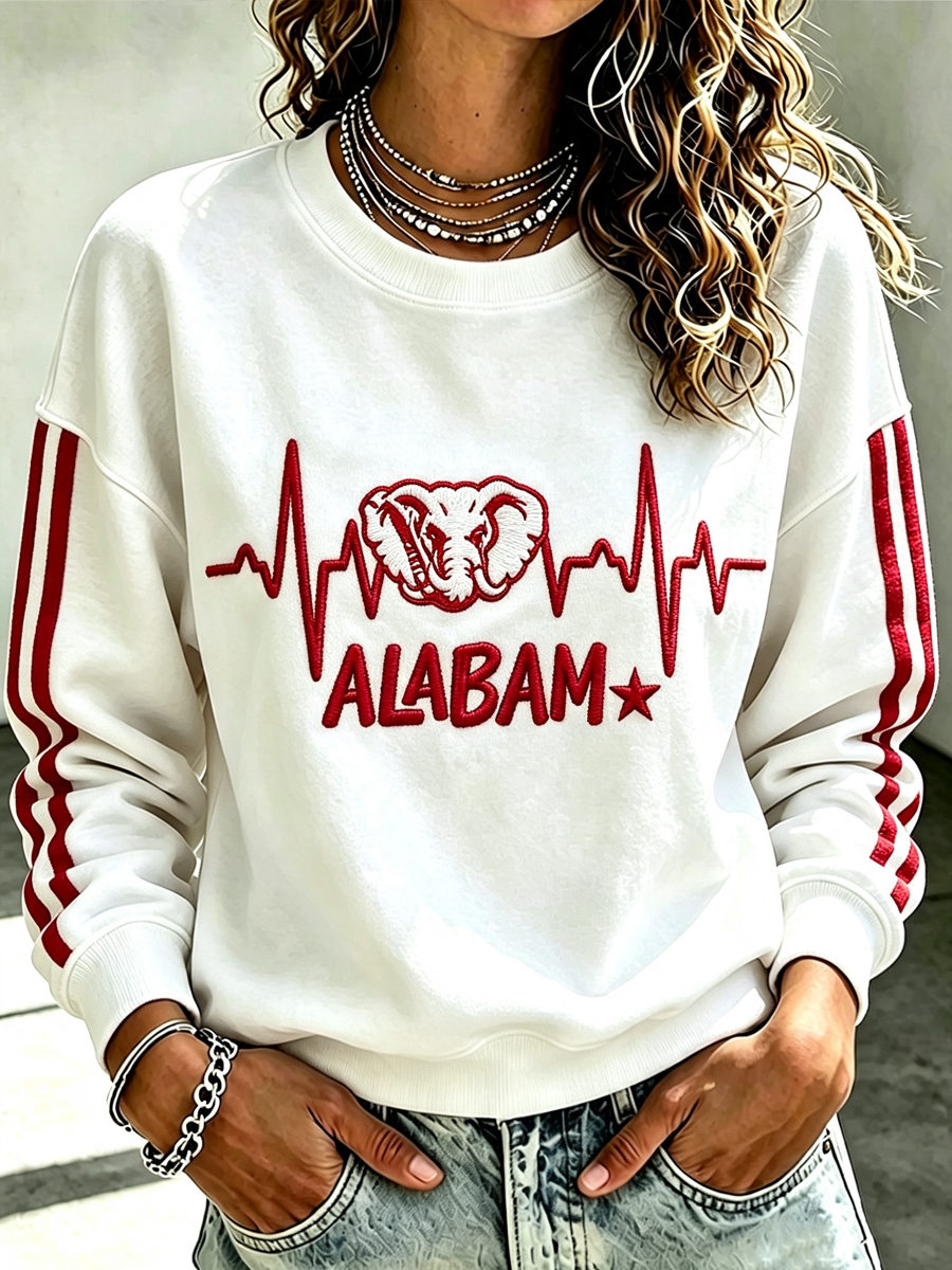 Women'S Retro Rugby Round Neck Sports Shirt