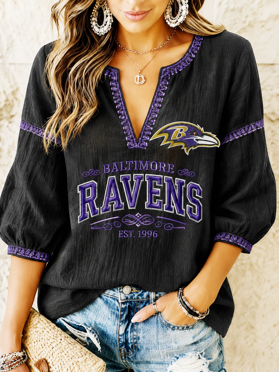 Women's Football   V-Neck