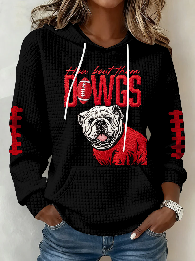 Women's Football Print Sweatshirt