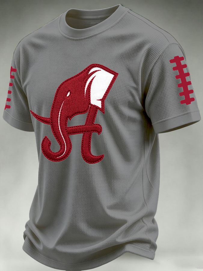 Men'S Football Print Waffle T-Shirt