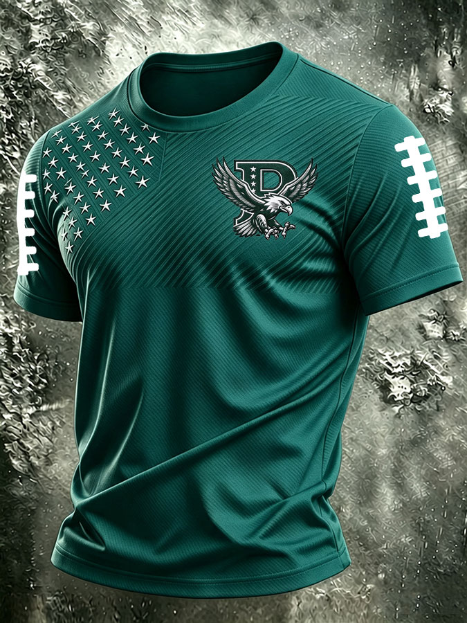 Men's Football Printed Short-Sleeve T-Shirt