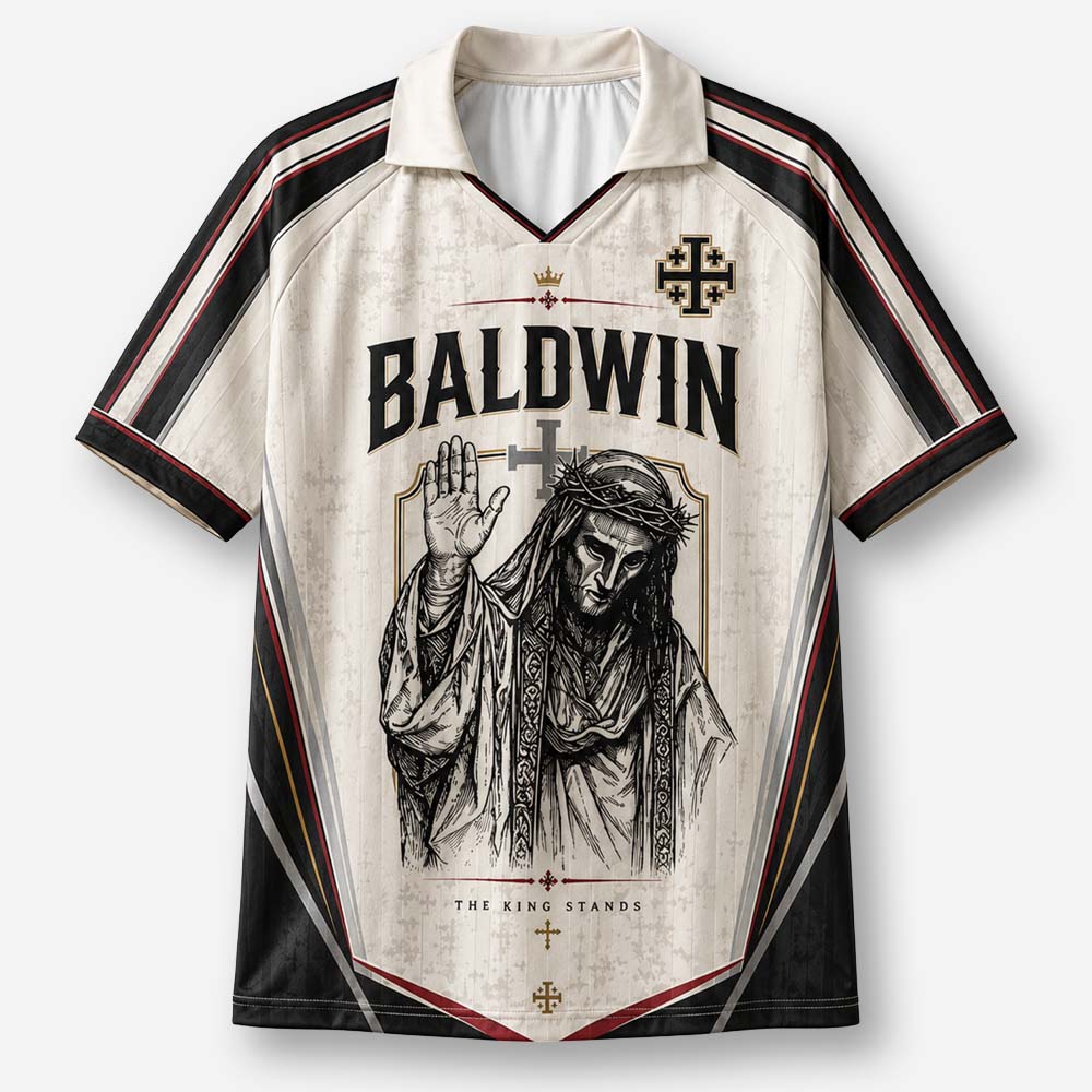 Masked King Graphic Collar Jersey