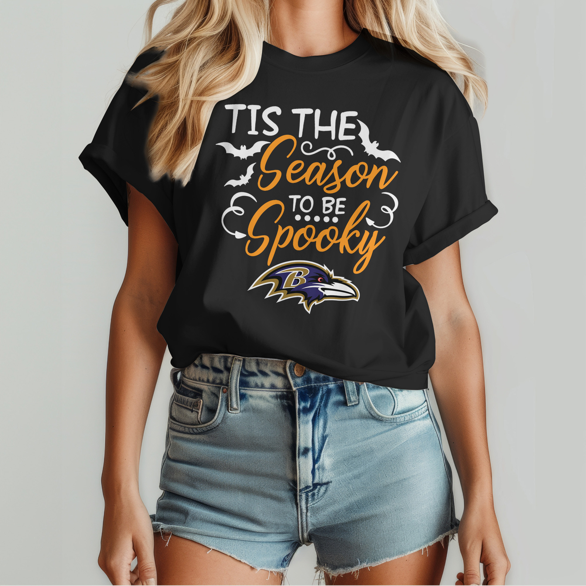 Baltimore Ravens | Premium Spooky Season Women Shirt TD