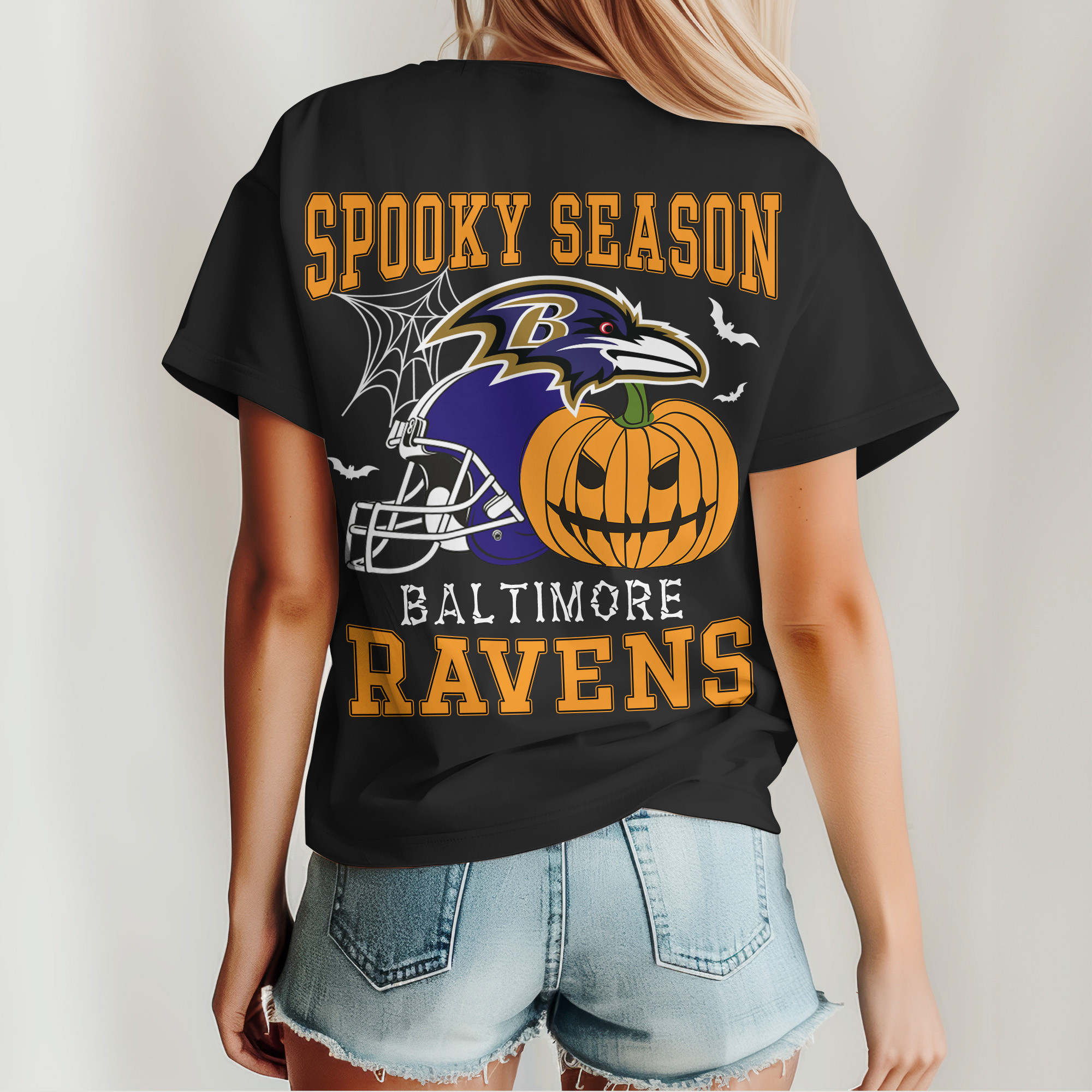 Baltimore Ravens | Premium Spooky Season Women Shirt TD