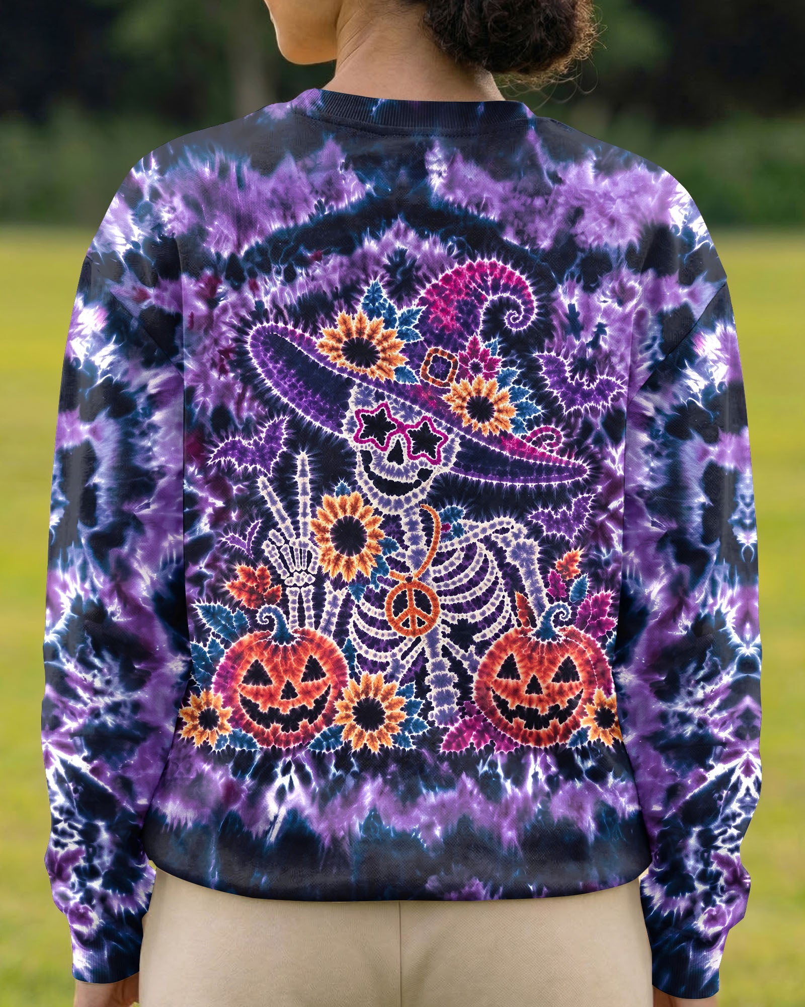 HIPPIE WITCH SKELETON HALLOWEEN ALL OVER PRINT