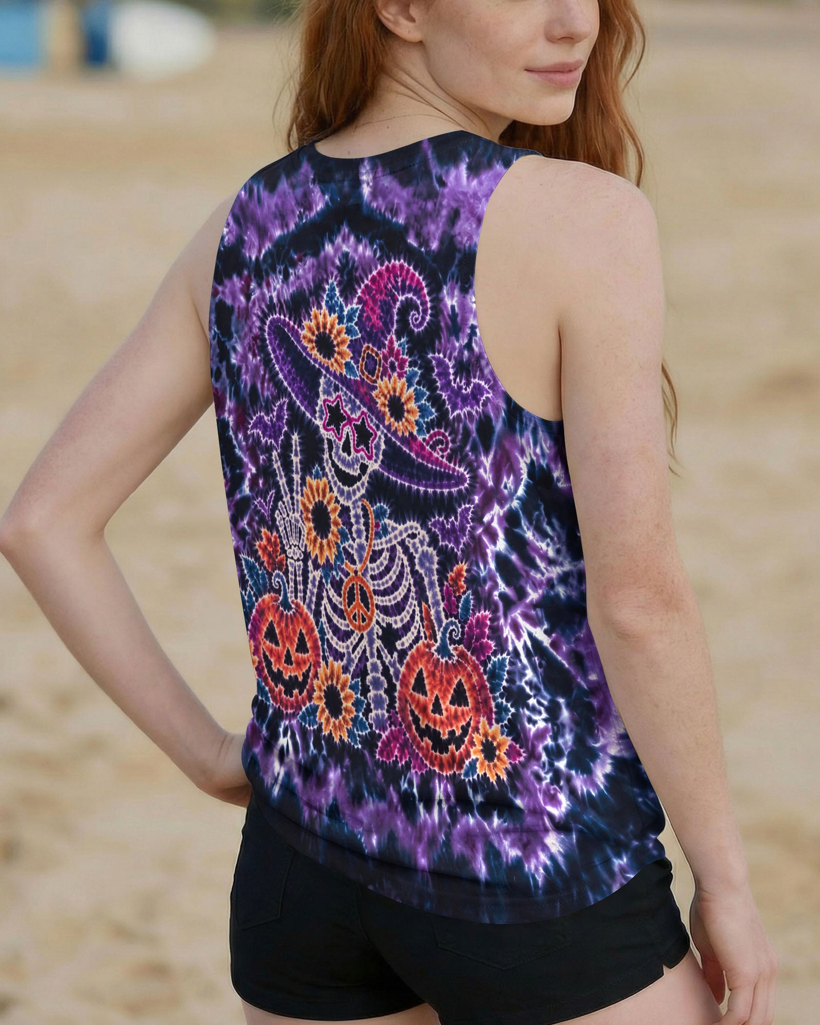 HIPPIE WITCH SKELETON HALLOWEEN ALL OVER PRINT