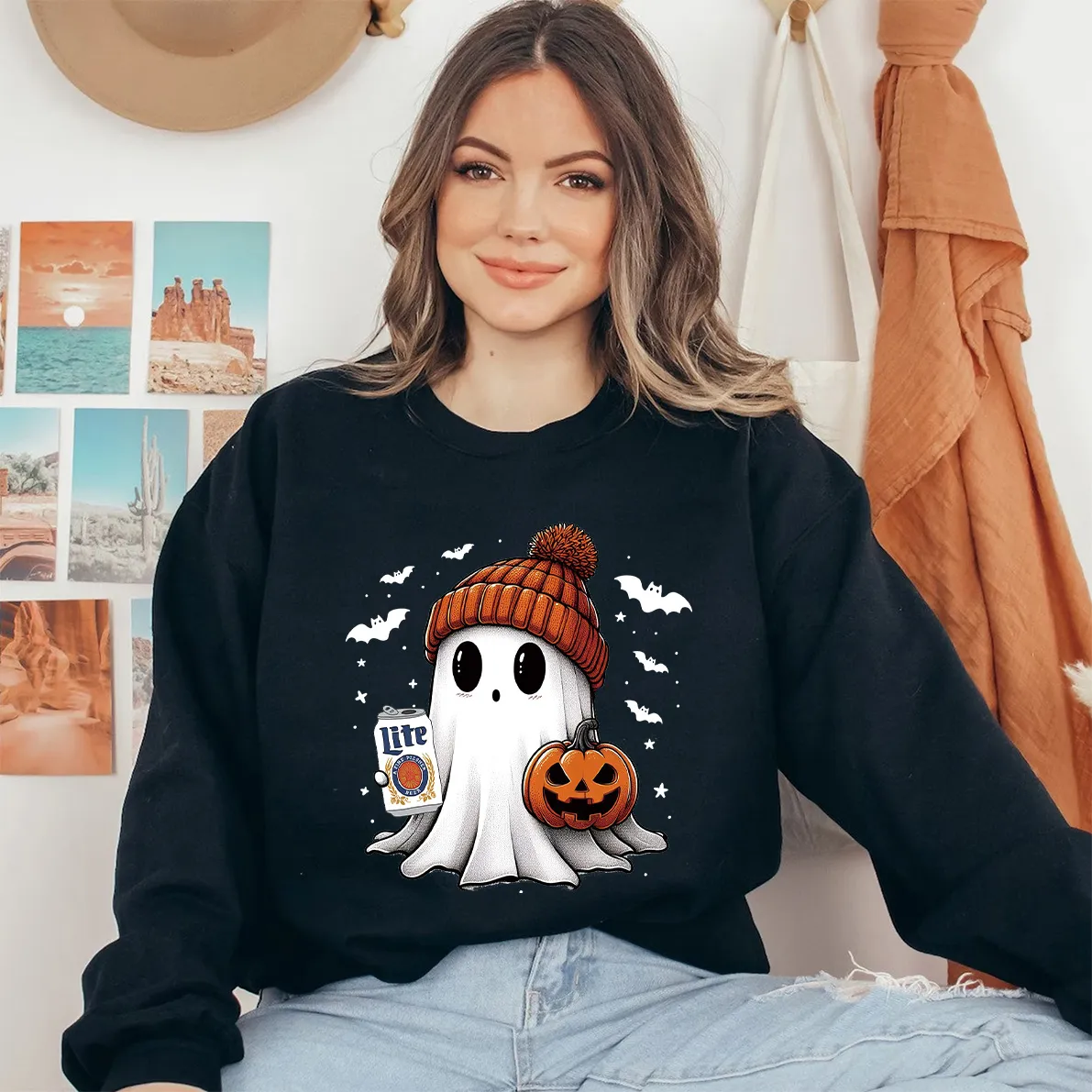 Ghost Drinking Halloween Shirt