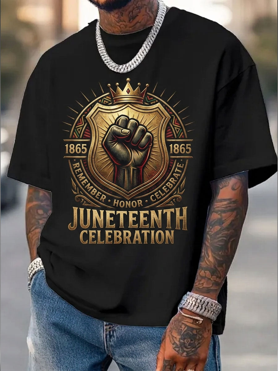Men's Juneteenth Celebration Short-sleeved T-shirt