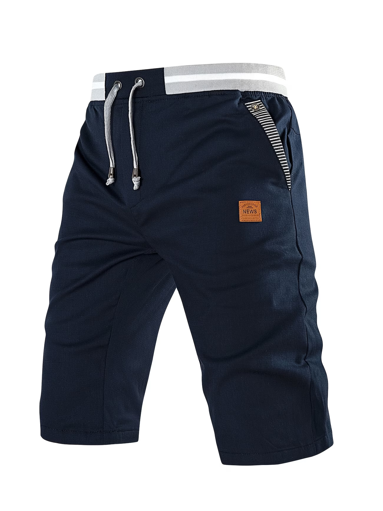 Herren Freizeitshorts mit Kordelzug und modernem Kontrastbund