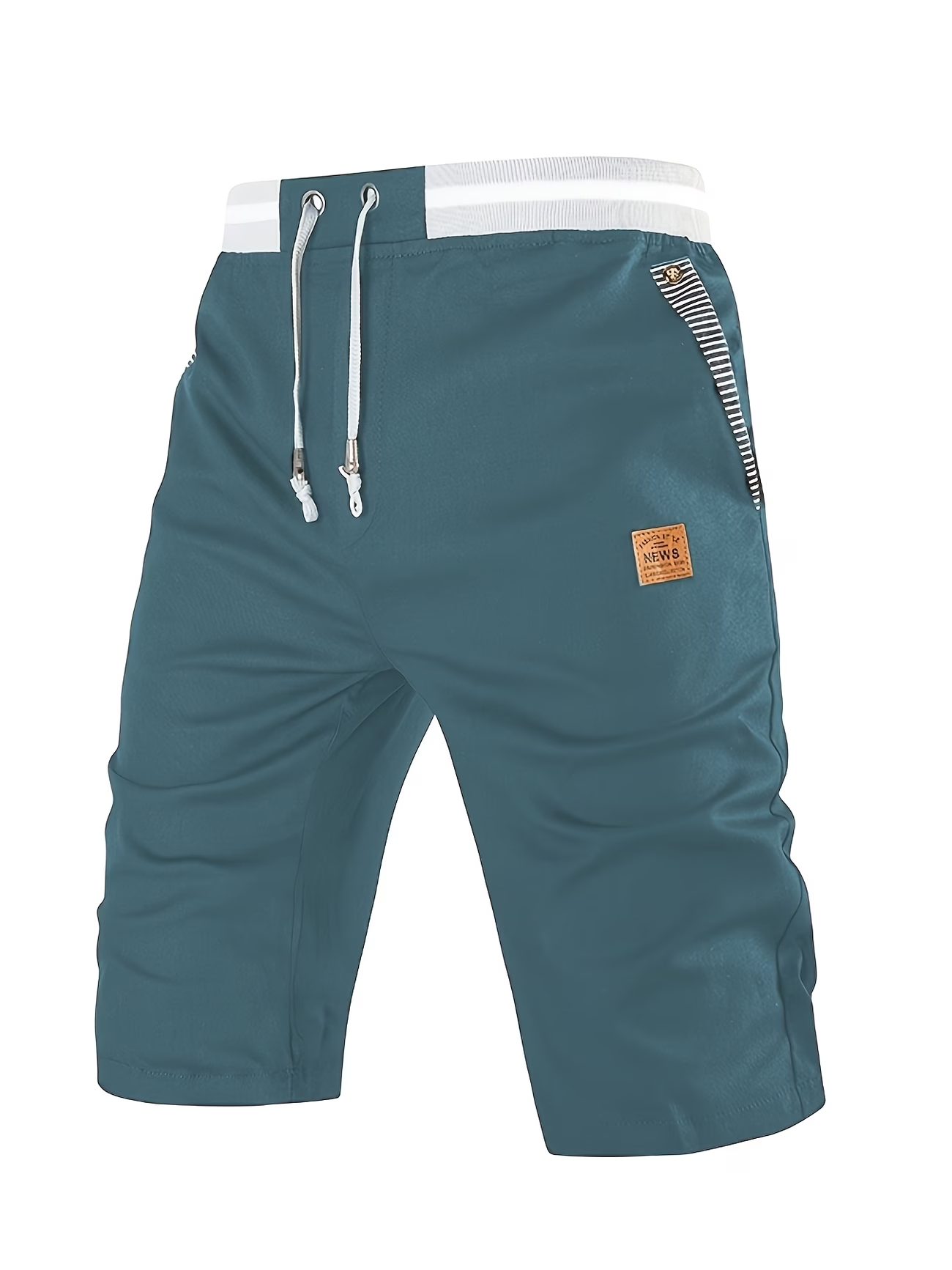 Herren Freizeitshorts mit Kordelzug und modernem Kontrastbund