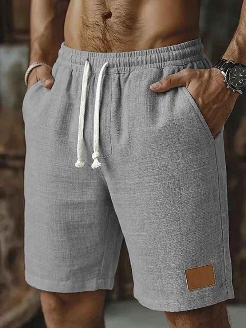⏰ Letzter Tag: 50% Rabatt! 🔥 –Herren Leinen-Shorts 5er-Set mit Kordelzug