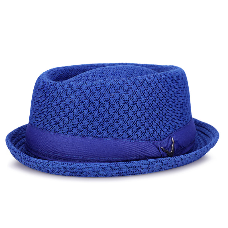 Atmungsaktiver Mesh Pork Pie Hut für Herren & Damen – British Jazz Style Sommerhut