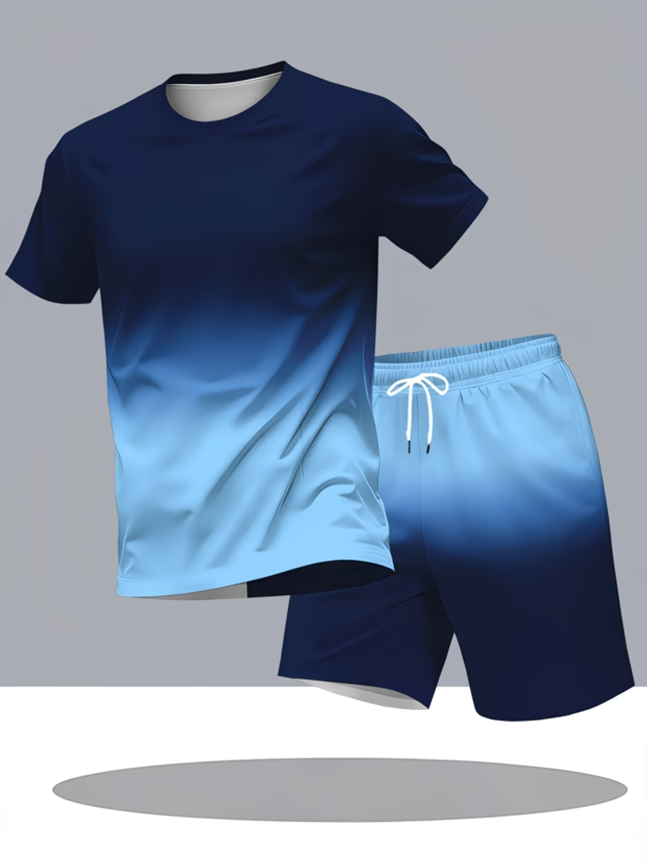 Herren Sommer Sport Set mit modernem Farbverlauf