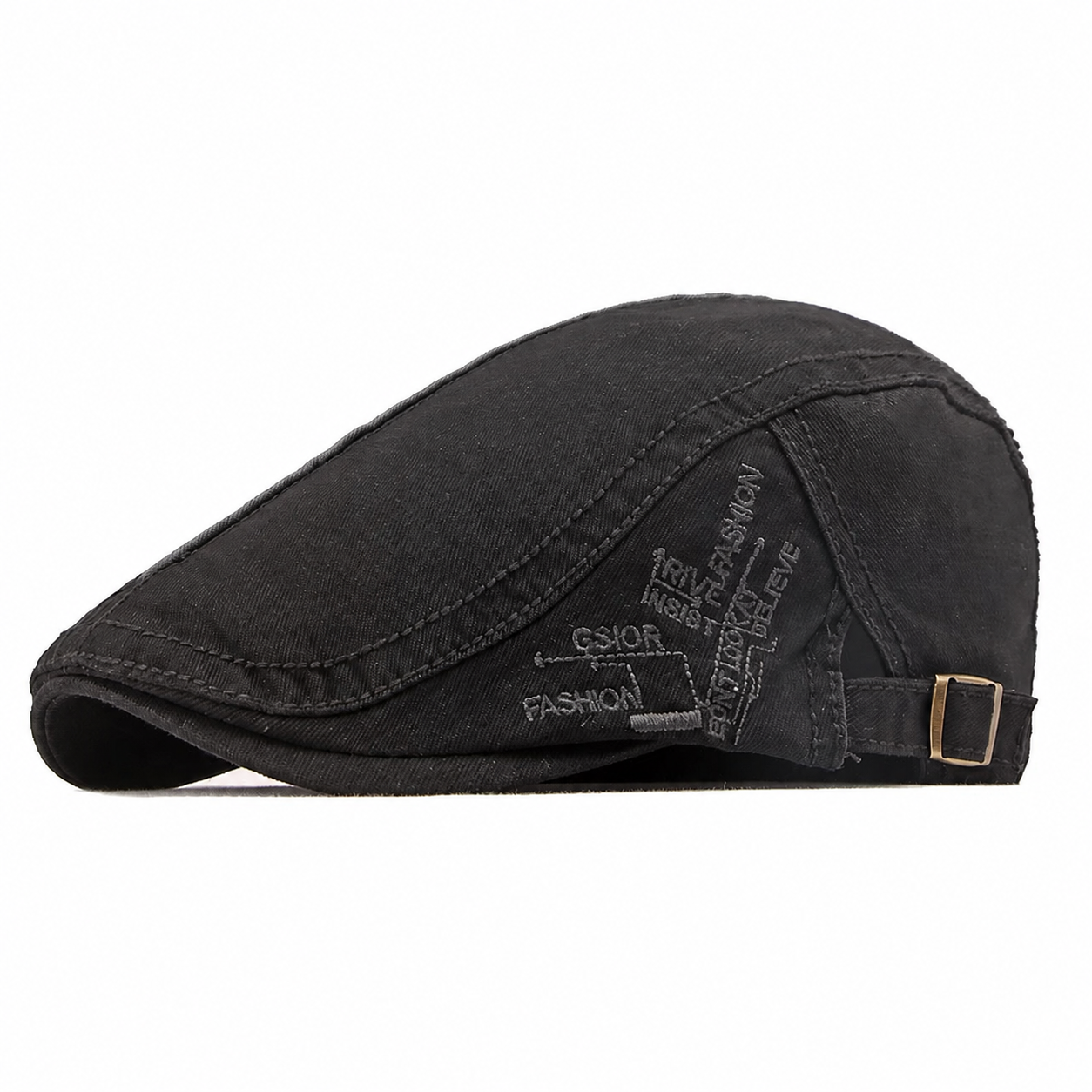 Schiebermütze in Schwarz