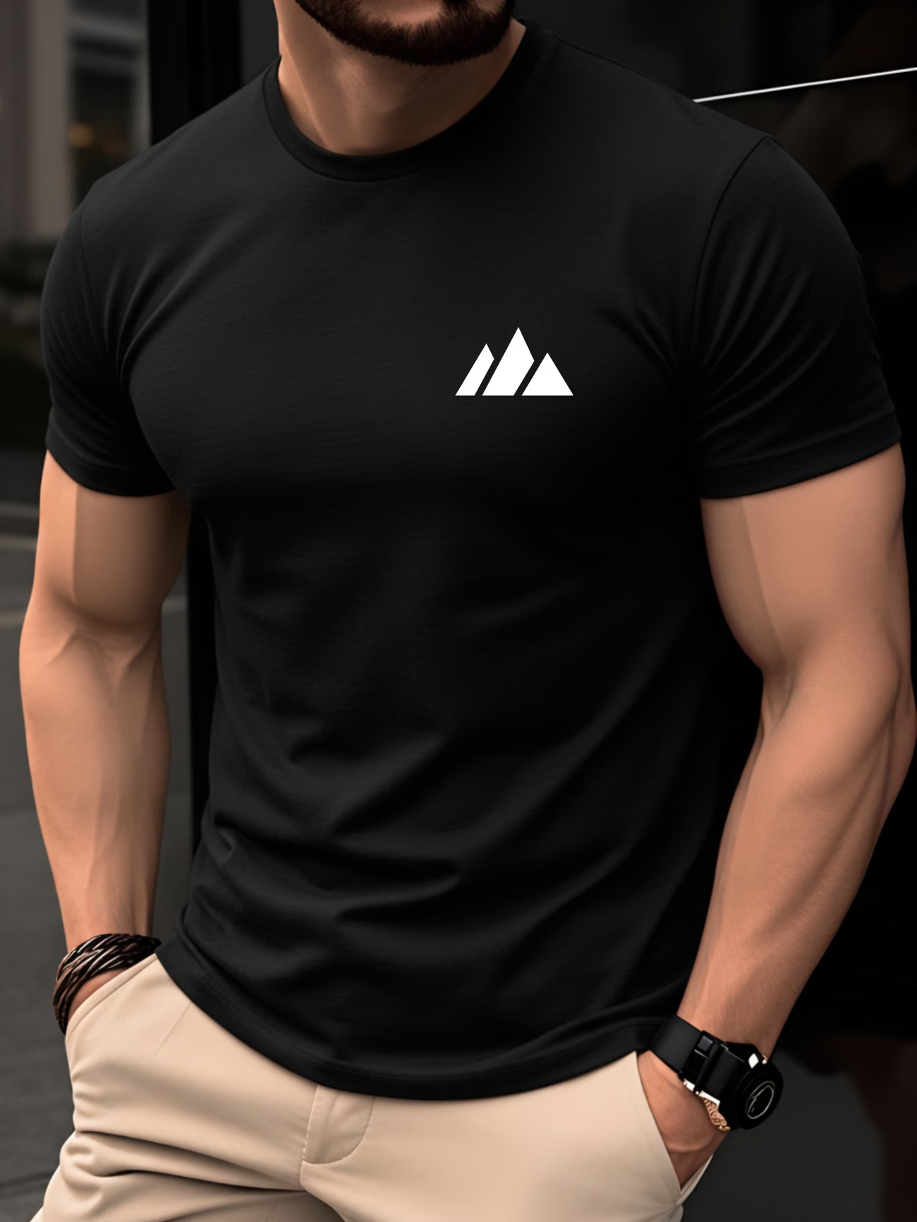 ⭐Heute 50% Rabatt - 🔥Herren T-Shirt aus 100% Baumwolle – Leichtes Slim-Fit Kurzarmshirt mit Rundhalsausschnitt für den Sommer