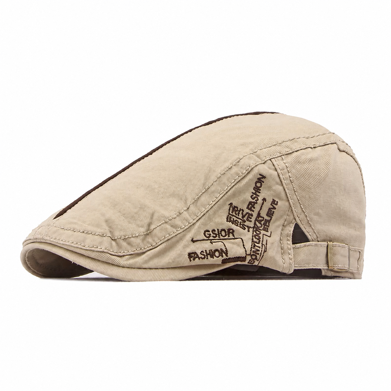 Schiebermütze in Beige