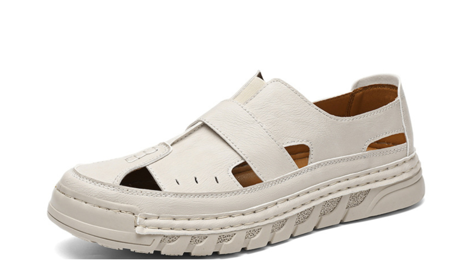 ⏰Letzter Tag: 50 % Rabatt! 🔥-Handgenähte Herren Freizeitschuhe - Atmungsaktive Sommerschuhe mit Lochmuster