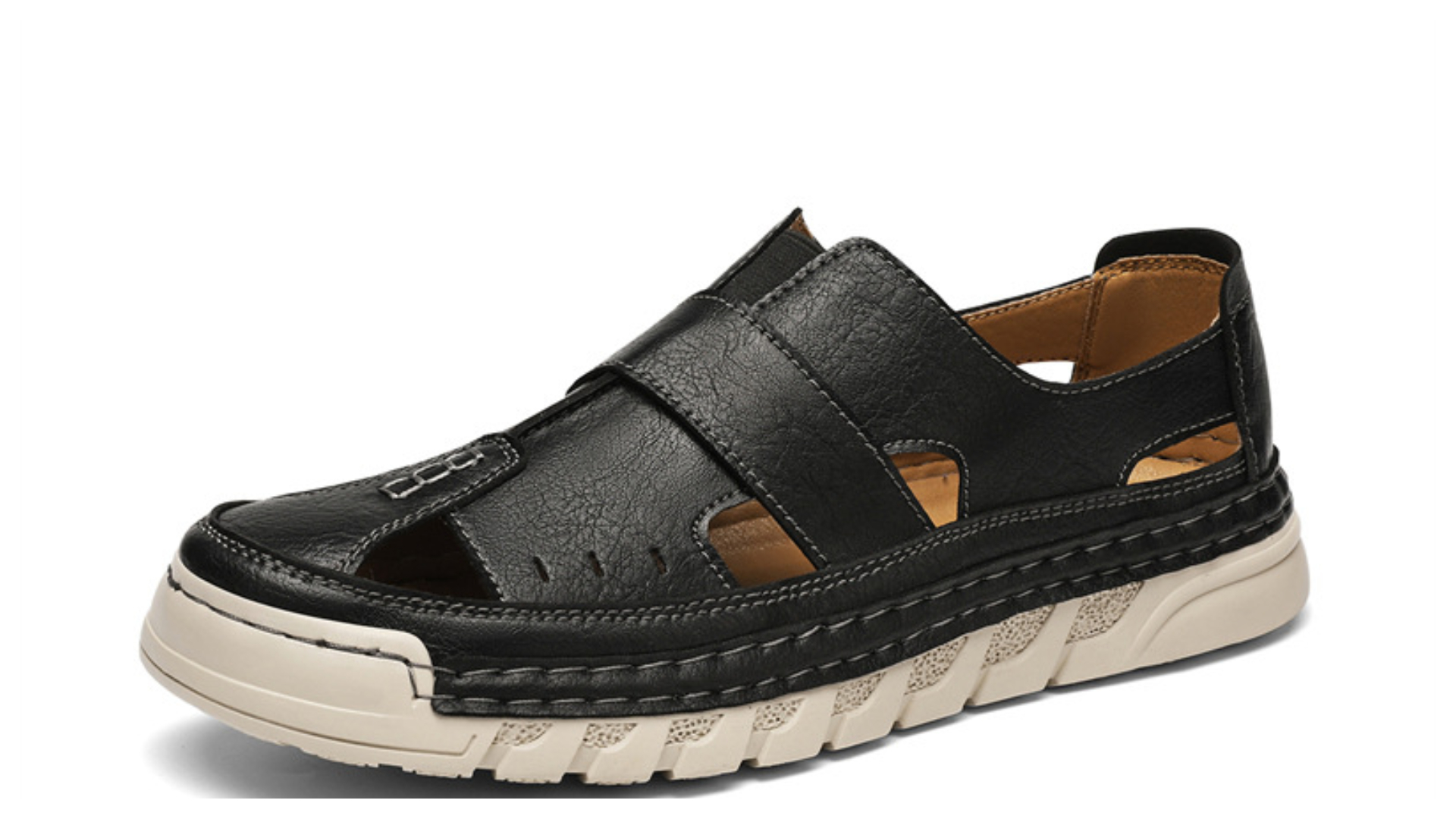 ⏰Letzter Tag: 50 % Rabatt! 🔥-Handgenähte Herren Freizeitschuhe - Atmungsaktive Sommerschuhe mit Lochmuster