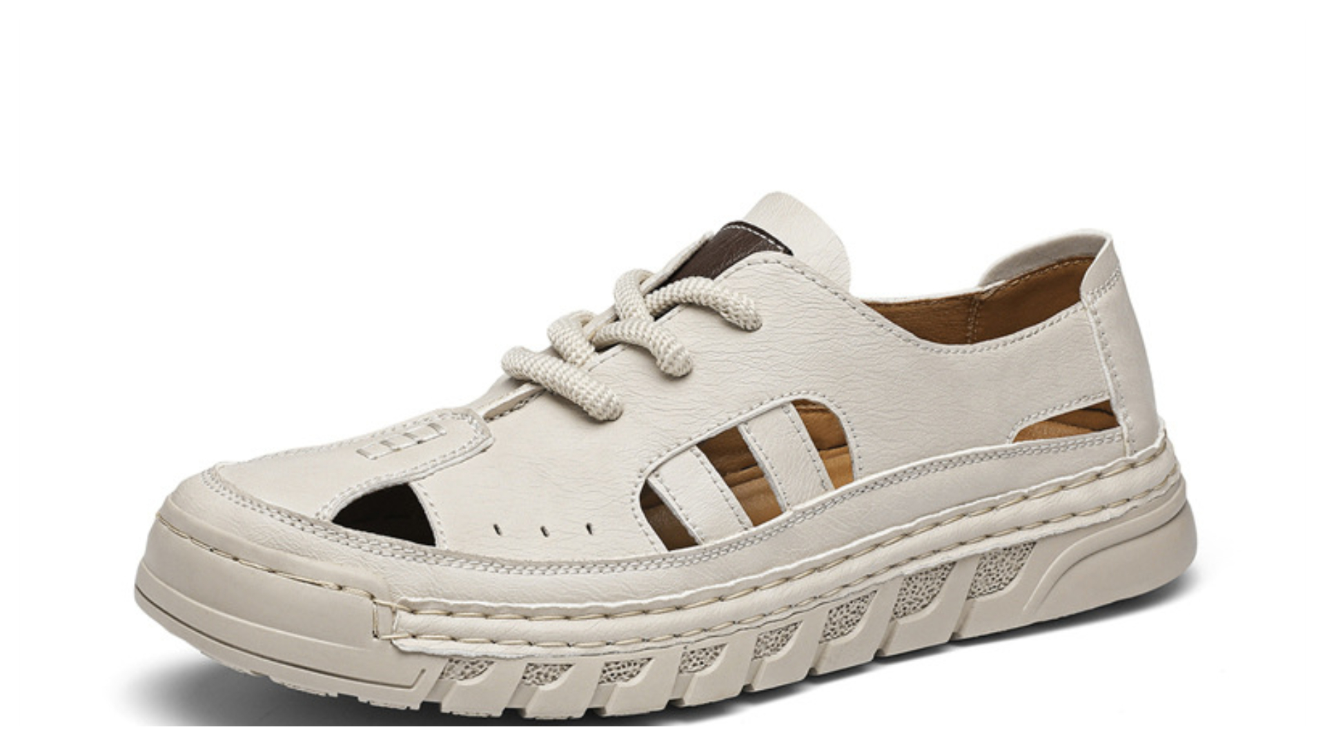 ⏰Letzter Tag: 50 % Rabatt! 🔥-Handgenähte Herren Freizeitschuhe - Atmungsaktive Sommerschuhe mit Lochmuster