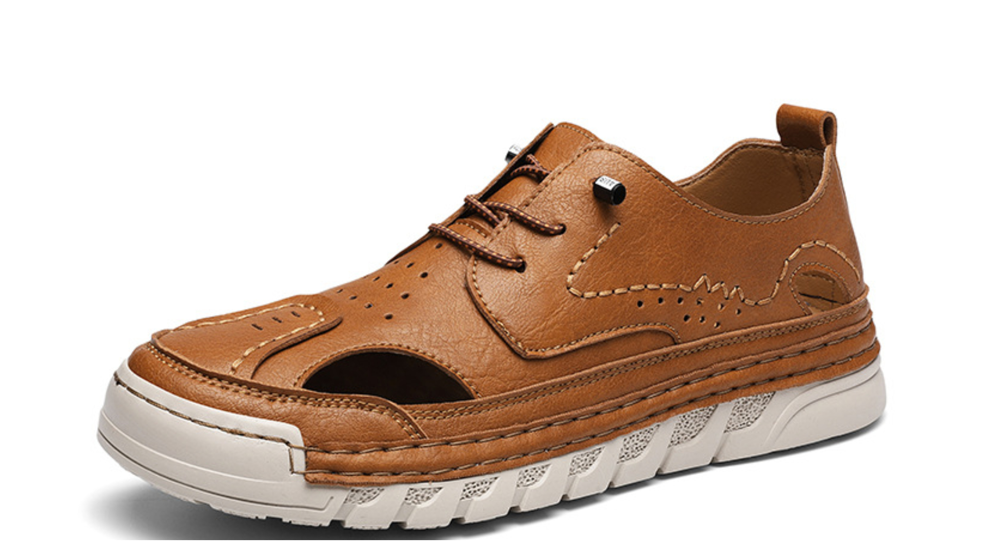 ⏰Letzter Tag: 50 % Rabatt! 🔥-Handgenähte Herren Freizeitschuhe - Atmungsaktive Sommerschuhe mit Lochmuster