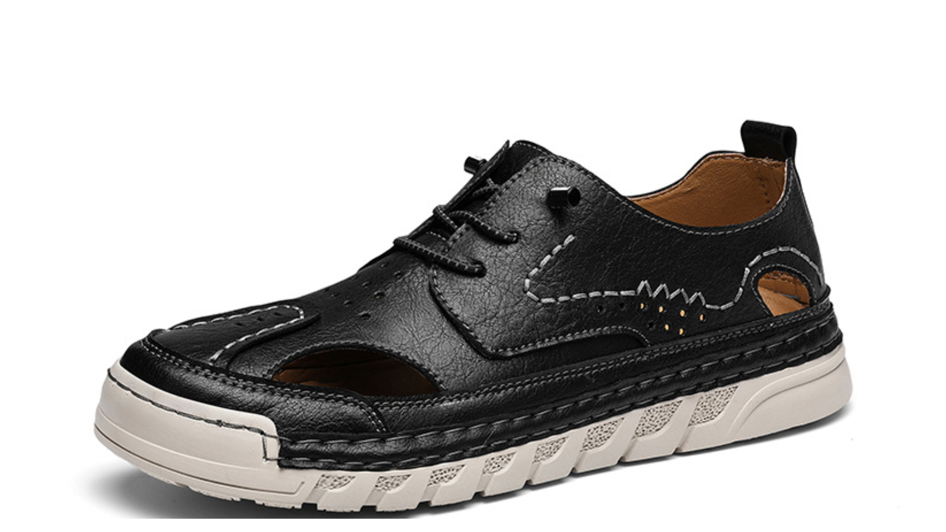⏰Letzter Tag: 50 % Rabatt! 🔥-Handgenähte Herren Freizeitschuhe - Atmungsaktive Sommerschuhe mit Lochmuster