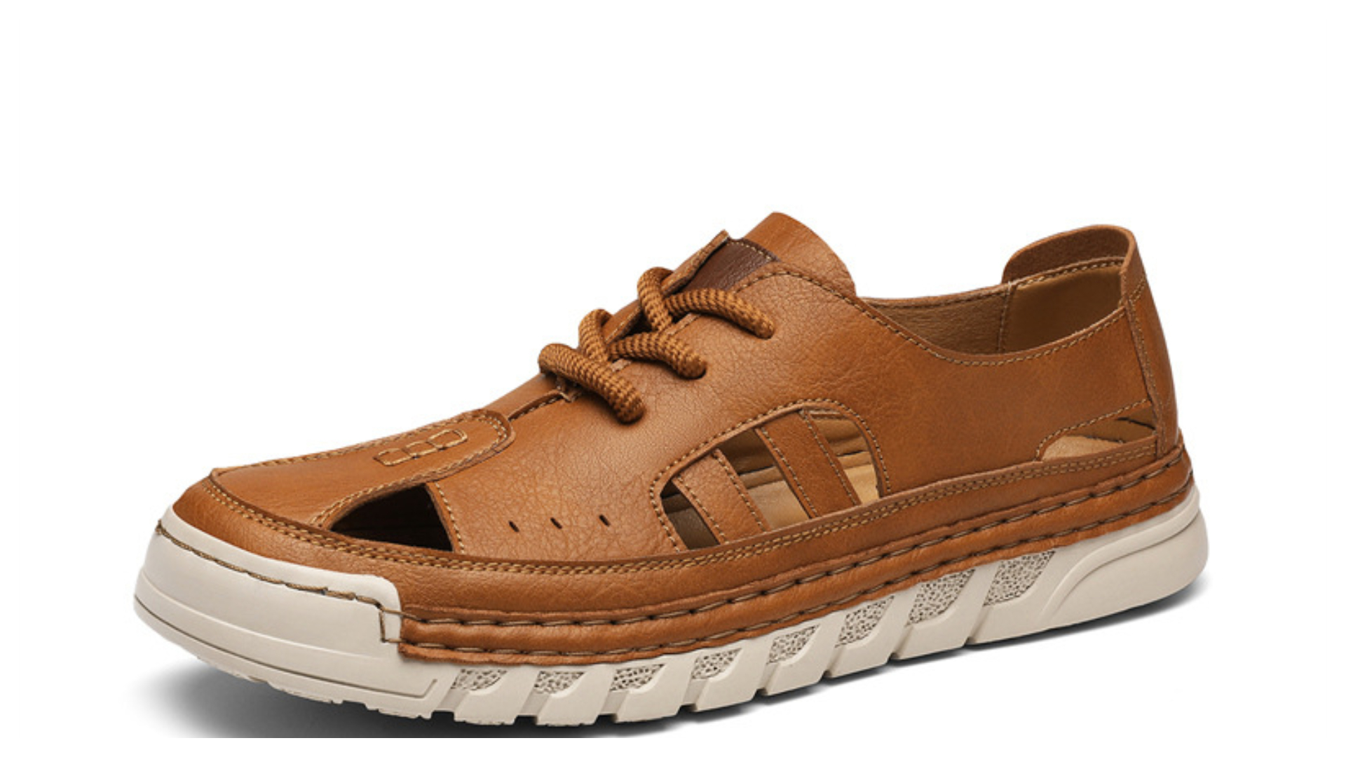 ⏰Letzter Tag: 50 % Rabatt! 🔥-Handgenähte Herren Freizeitschuhe - Atmungsaktive Sommerschuhe mit Lochmuster