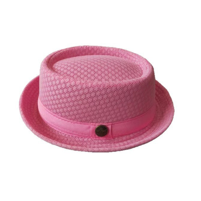 Atmungsaktiver Mesh Pork Pie Hut für Herren & Damen – British Jazz Style Sommerhut