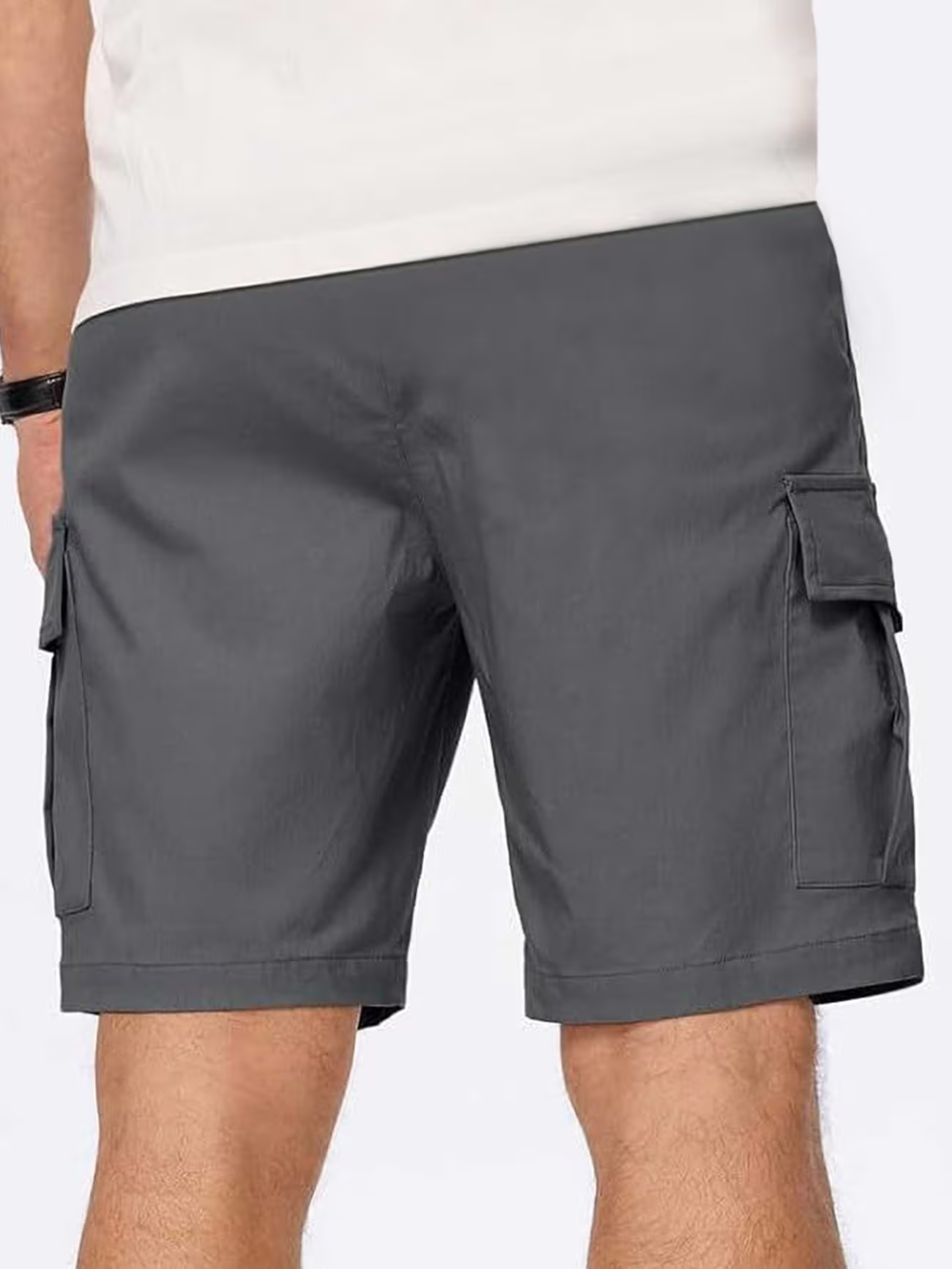 Herren Cargo-Shorts mit elastischem Bund und Taschen