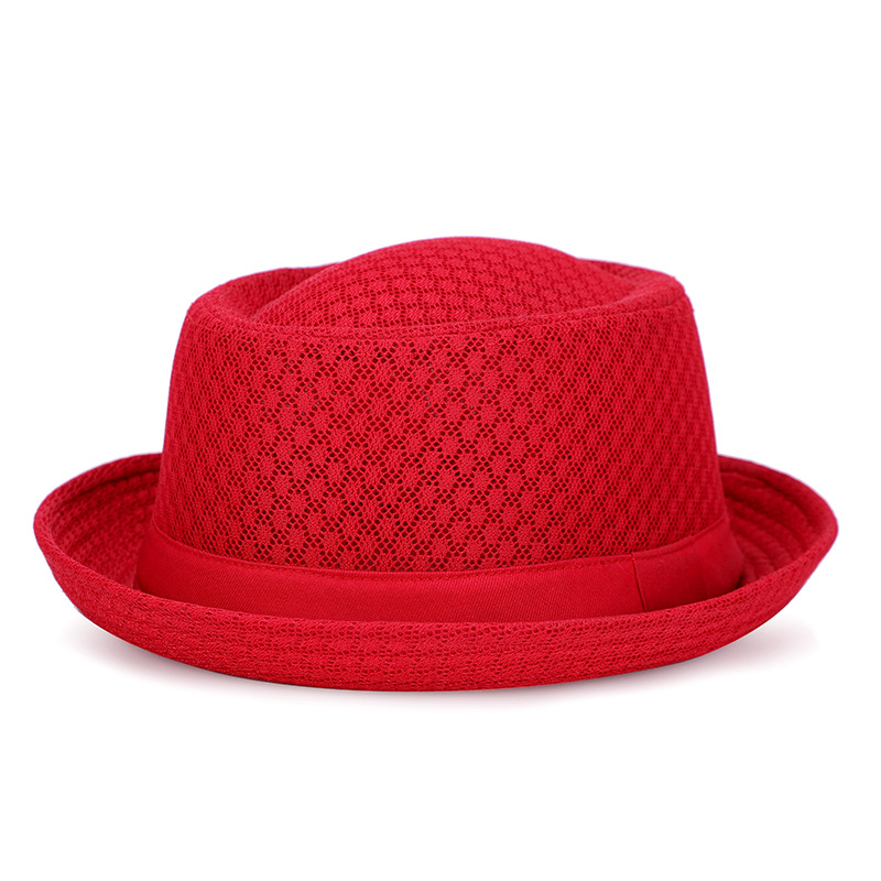 Atmungsaktiver Mesh Pork Pie Hut für Herren & Damen – British Jazz Style Sommerhut