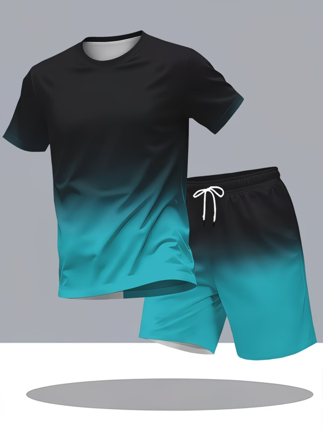 Herren Sommer Sport Set mit modernem Farbverlauf