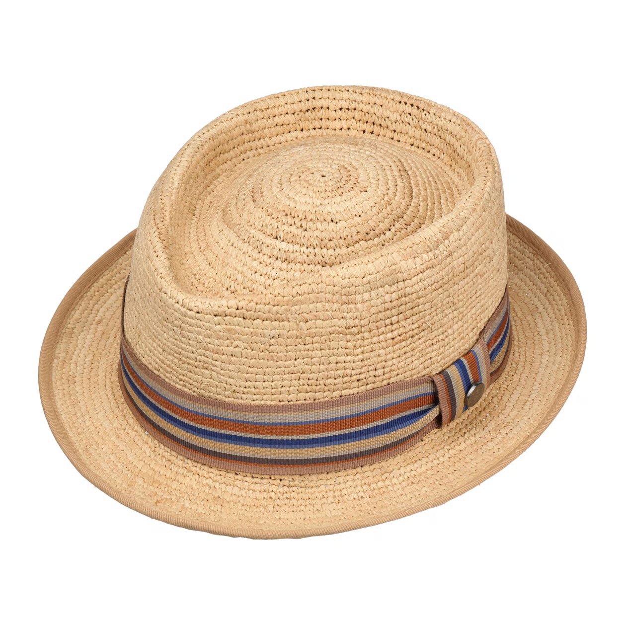 Italienischer Raffia Pork Pie Hut – Zeitloser Sommerstil mit feiner Struktur