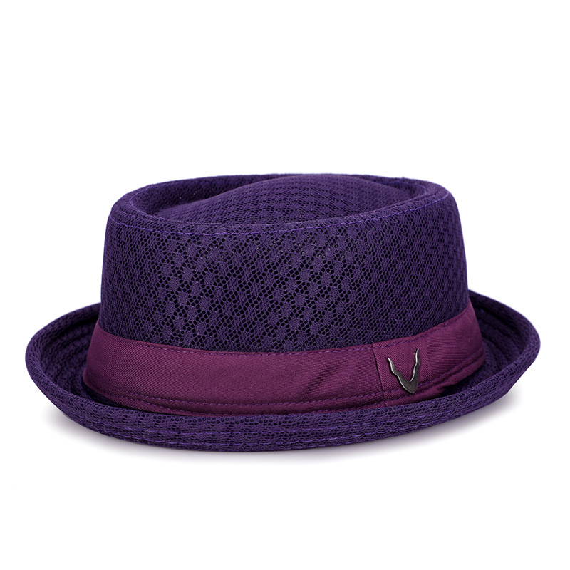 Atmungsaktiver Mesh Pork Pie Hut für Herren & Damen – British Jazz Style Sommerhut