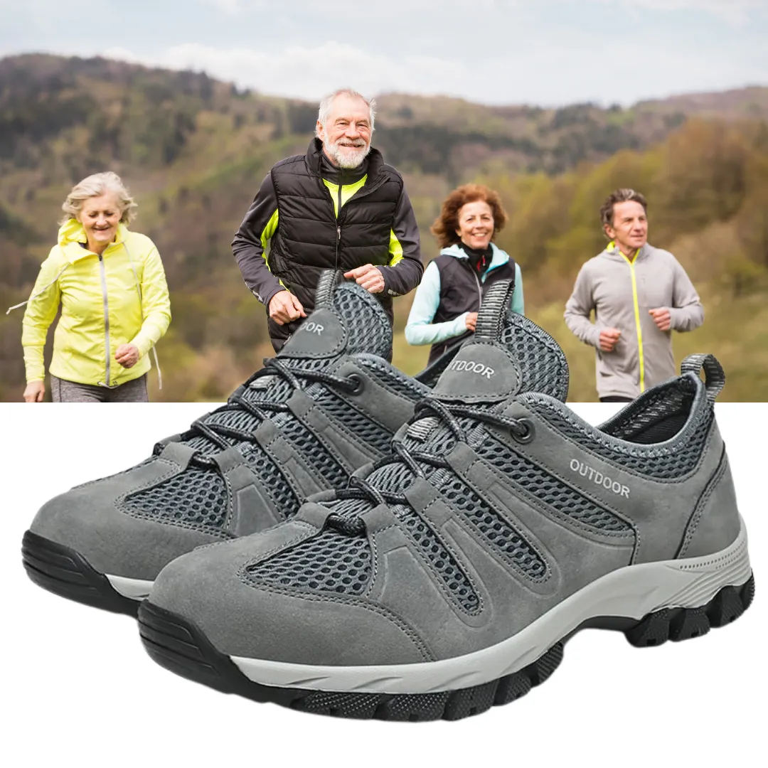 ⏰Letzter Tag: 50 % Rabatt! 🔥-Herren Wanderschuhe aus Echtleder - Orthopädische Schuhe mit Arch Support, Atmungsaktiv & Leichtgewicht