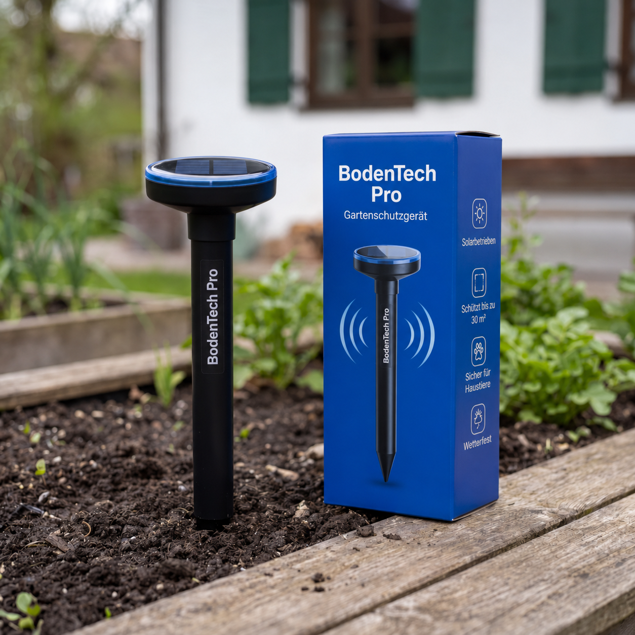 BodenTech Pro – Der solarbetriebene Gartenschutz