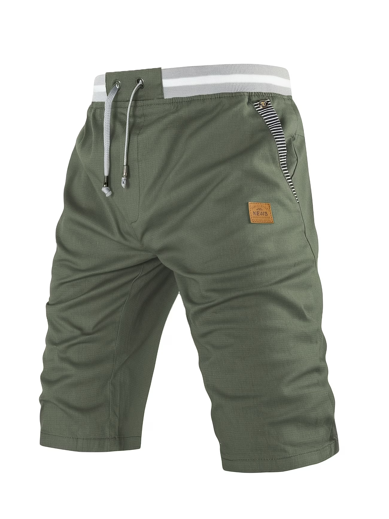Herren Freizeitshorts mit Kordelzug und modernem Kontrastbund