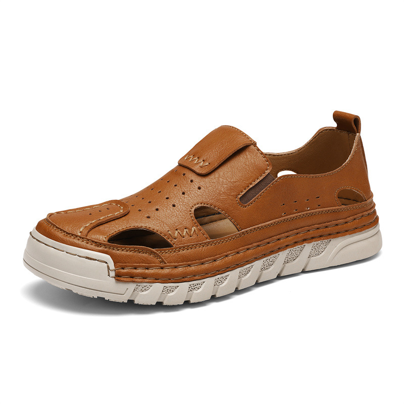 ⏰Letzter Tag: 50 % Rabatt! 🔥-Handgenähte Herren Freizeitschuhe - Atmungsaktive Sommerschuhe mit Lochmuster