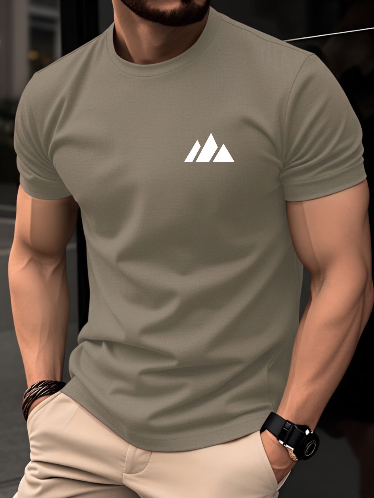 ⭐Heute 50% Rabatt - 🔥Herren T-Shirt aus 100% Baumwolle – Leichtes Slim-Fit Kurzarmshirt mit Rundhalsausschnitt für den Sommer