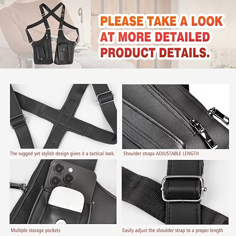 ⏰ Letzter Tag: 50% Rabatt! 🔥-Anti-Diebstahl Brusttasche zum Tragen unter der Jacke
