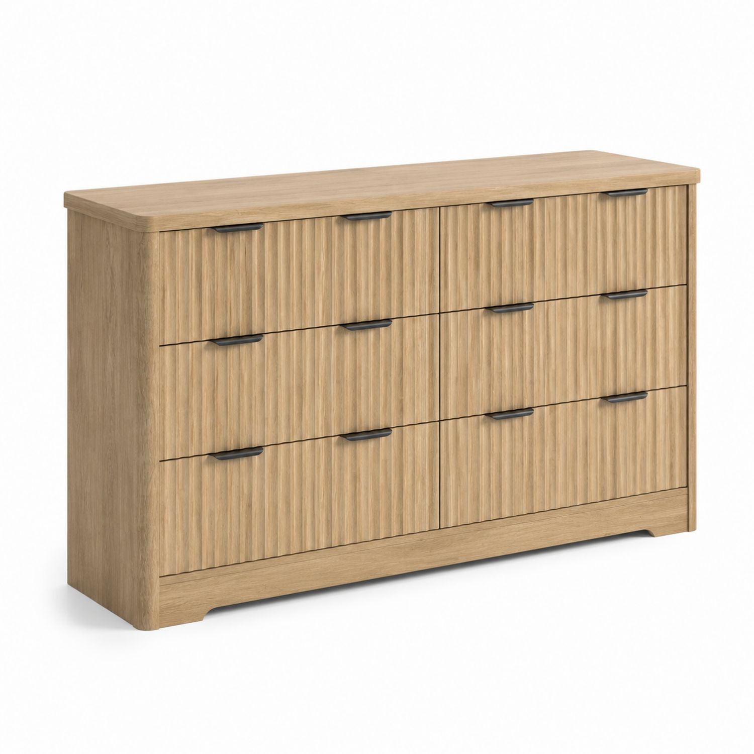 Kommode aus Holz mit 9 Schubladen 150x45x80 cm-lorvern