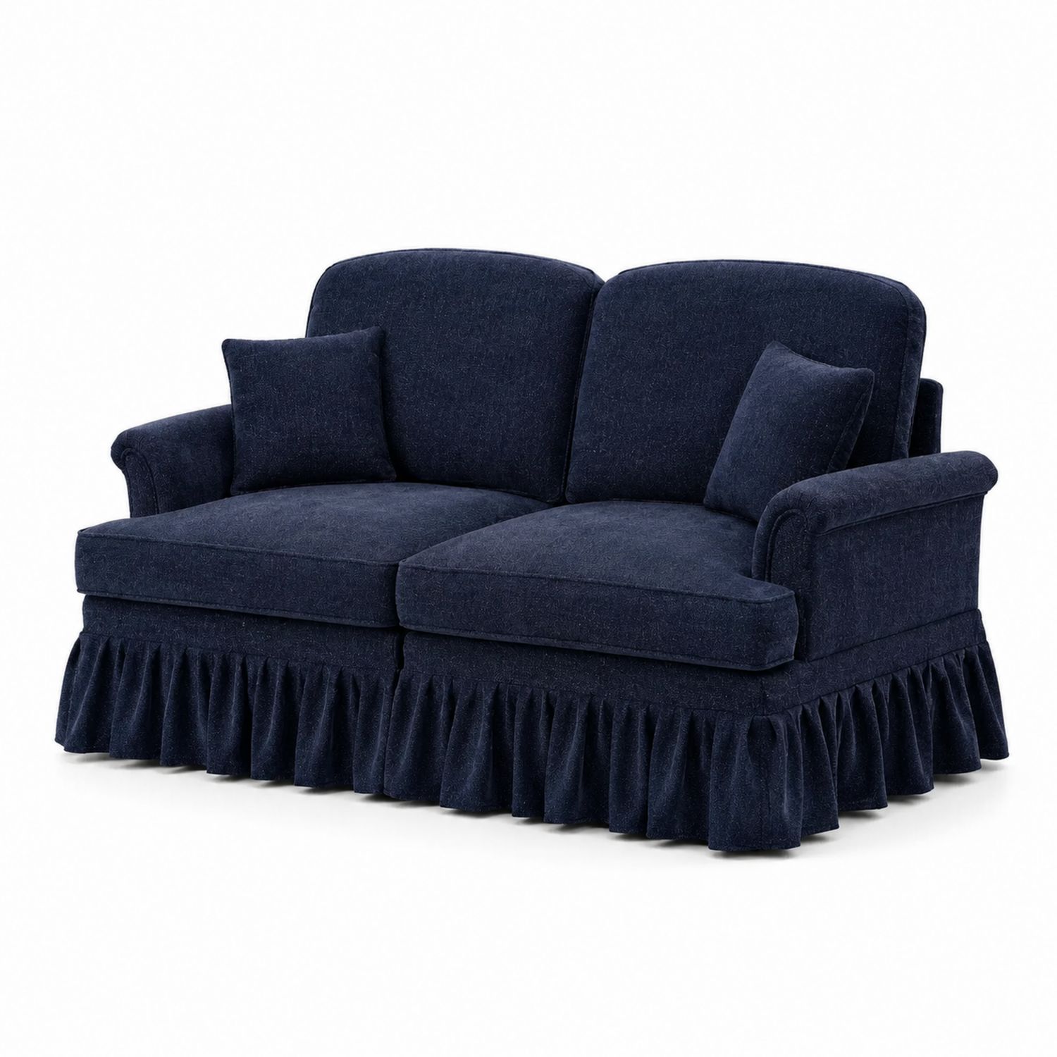 2-Sitzer Sofa Baumwolle Dunkelblau 200 cm-lorvern